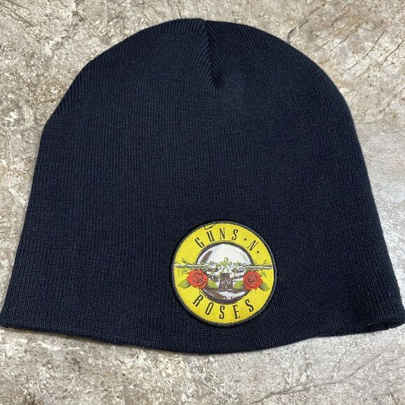 Guns n Roses Logo Beanie - Officially Licensed - Brand New Cotton Skull Cap - Picture 1 of 4
